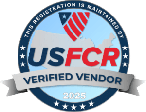 US Federal Contractor Registration System for Award Management Verified Vendor Seal
